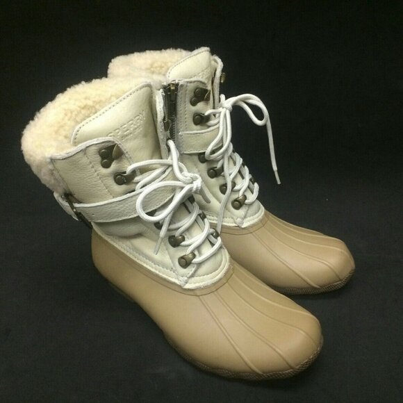 ! J.Crew Sperry Shearwater Buckle Boots e2598 - Picture 2 of 6